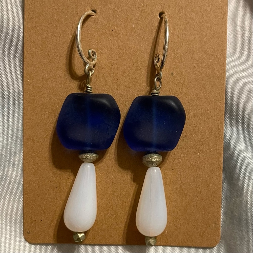 Sea Glass Dangle Earrings